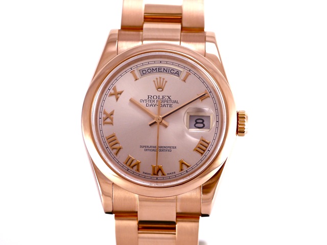 Rolex Day-Date, Ref. 118205, 18k Rose Gold, Bj. 2002, Like new!