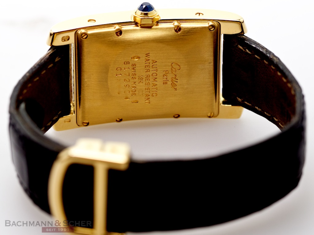 Cartier Tank Americaine 18k Rose Gold Ladies Watch W2620031 Box Papers For  Sale at 1stDibs
