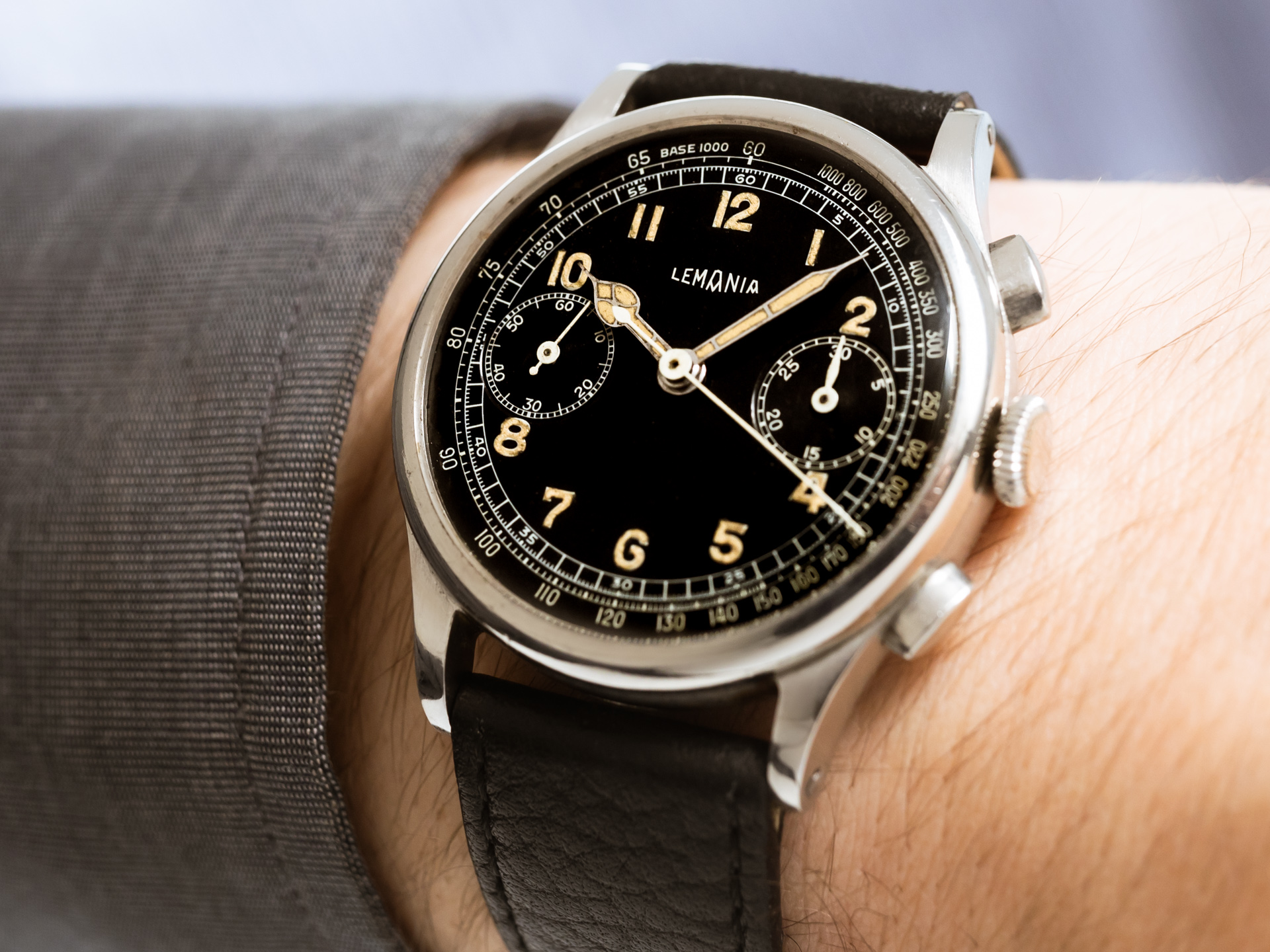 Vintage deals lemania chronograph