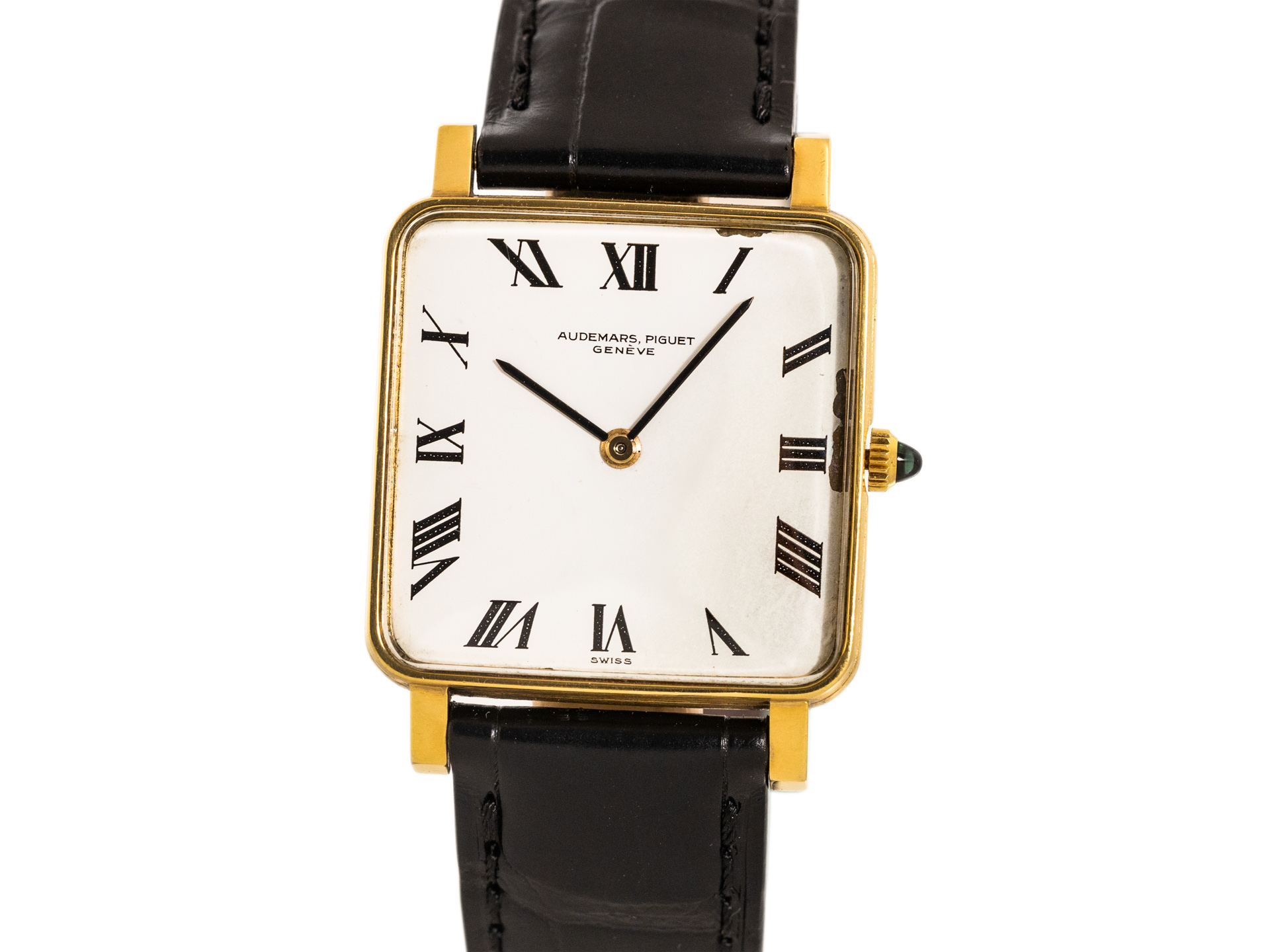 Audemars Piguet Square Vintage Gentleman Watch Manual 18k Yellow