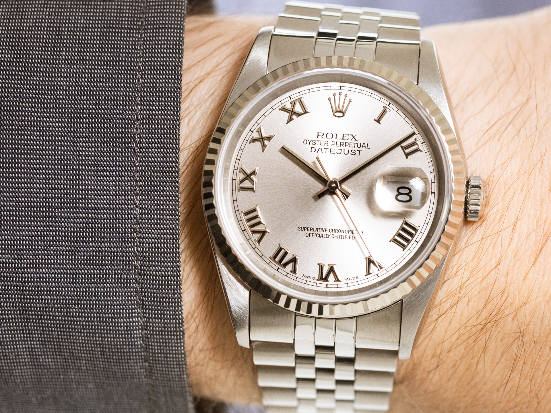 Rolex deals 16234 roman