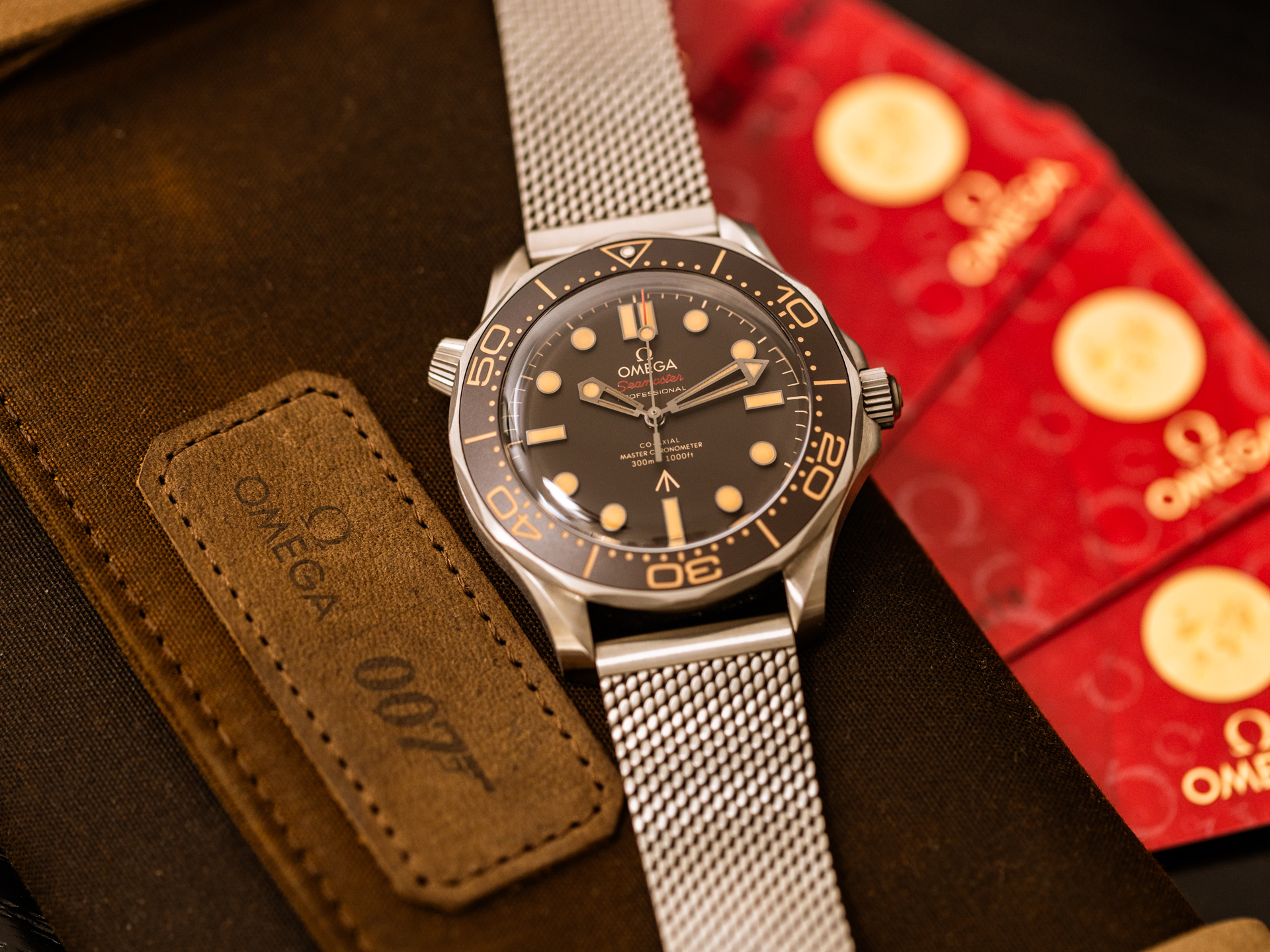 OMEGA SEAMASTER DIVER James Bond Ref-21090422001001 Titanium Box Papers ...