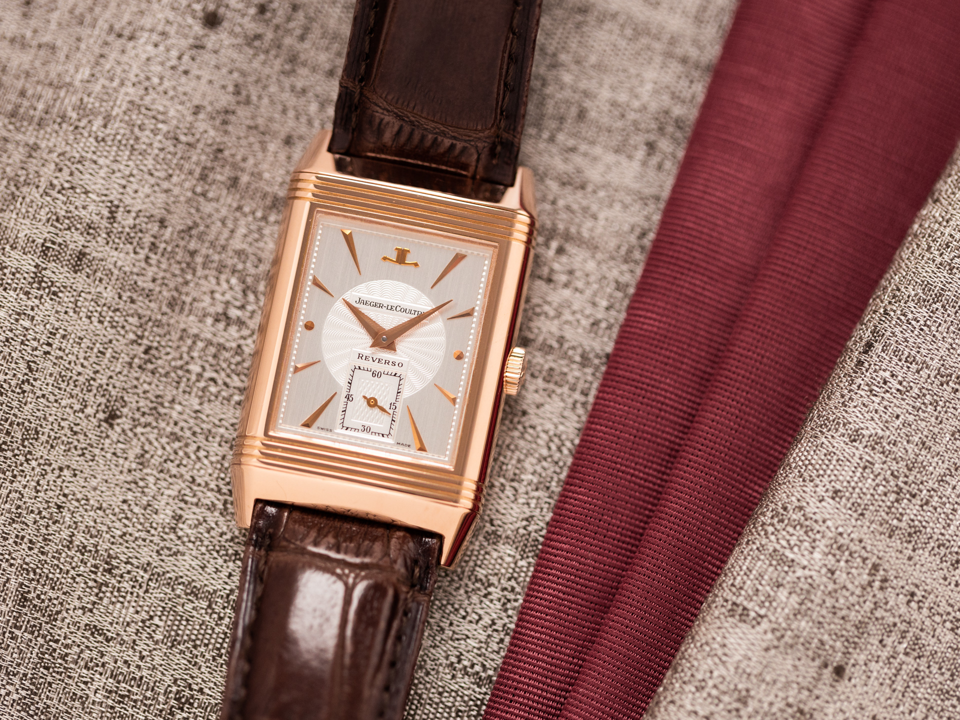 JAEGER LECOULTRE REVERSO ART DECO Ref 270.2.62 18k Rose Gold