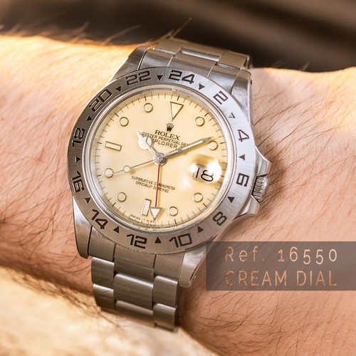 Cream Dial = Dream Dial? Clearly one great collectors piece for the next 50 years! The vintage / Rolex / Explorer II /...