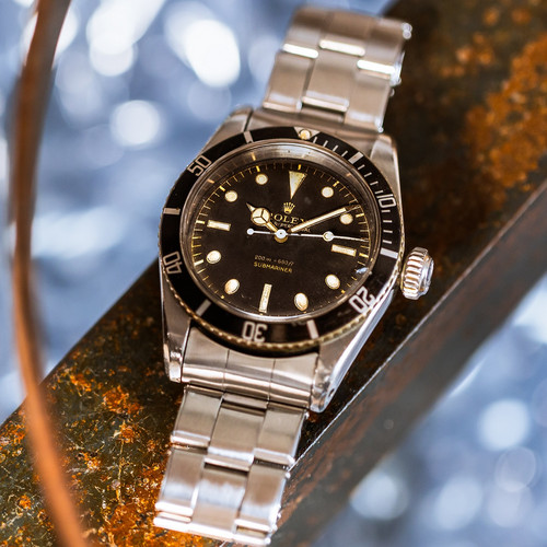 Legendary collectors high-end ROLEX tool watch with the beauty of the 1950s. Rolex / Submariner / Big Crown / 5510 /...