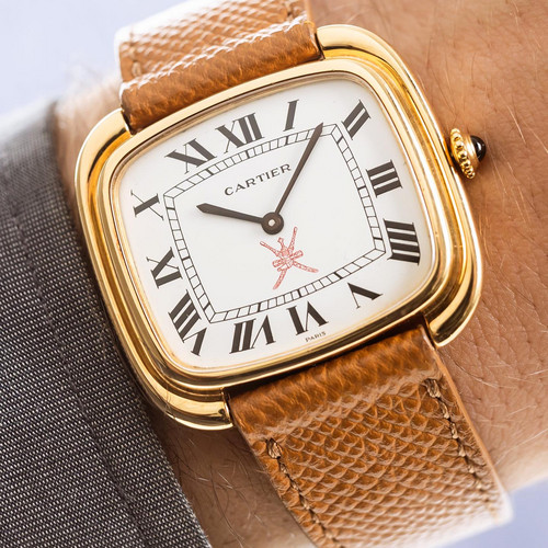 One of the rarest Cartier models and one of the coolest as well! Cartier Gondolo Jumbo Quaboos / Ref.9705 / 18k yellow...